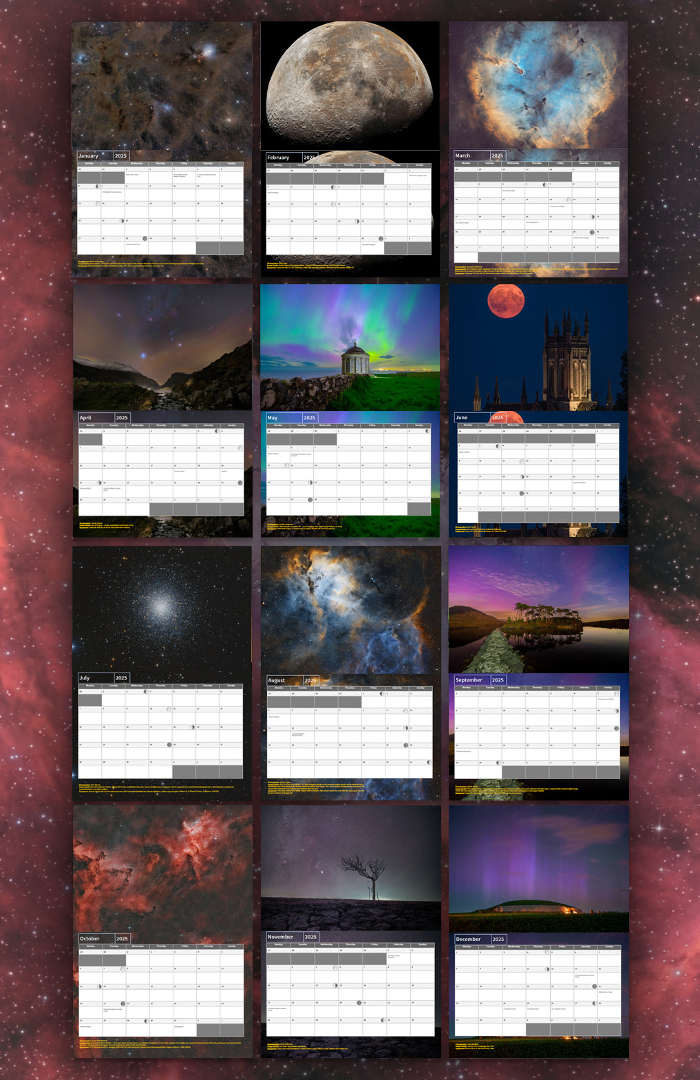 Astrophotography Club Ireland - 2025 Calendar