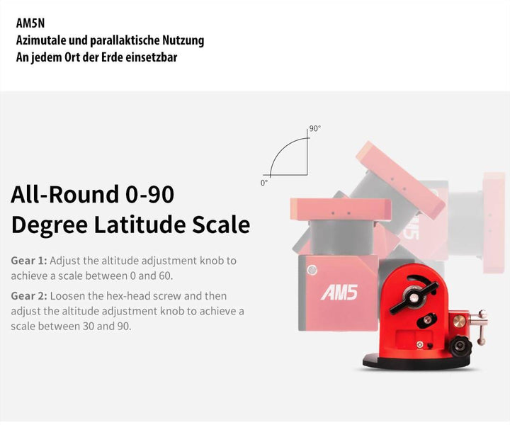 ZWO AM5N Harmonic Montierung + Carbonfaser-Stativ